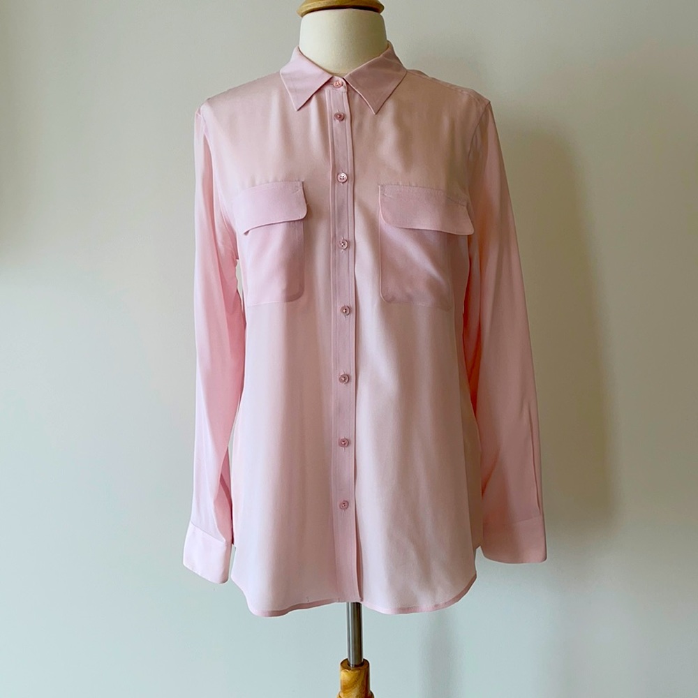 Equipment pale pink shirt
